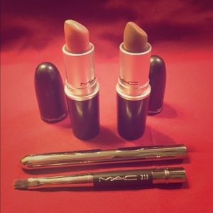 MAC Lipsticks w/ Covered Lip Brush